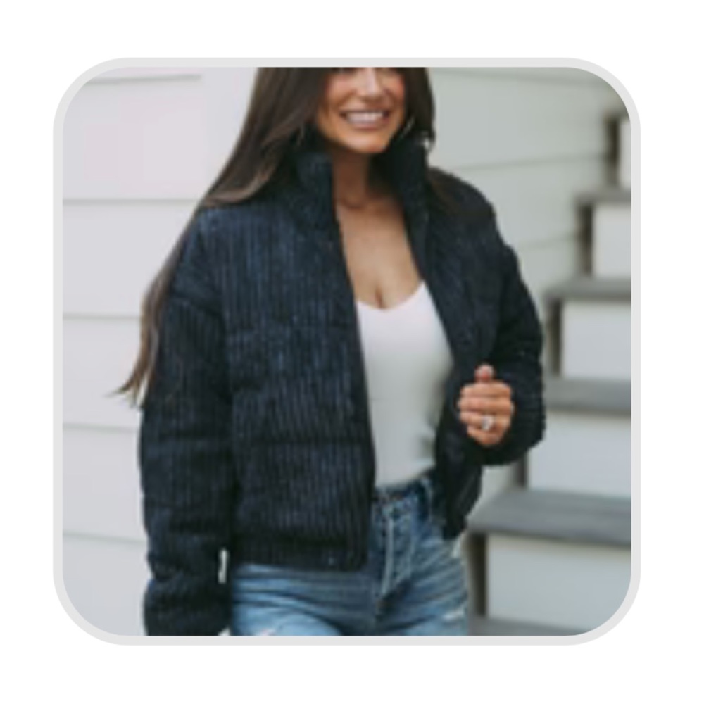 Boutique Black Corduroy Jacket